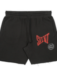 Saint Michael Logo Sweat Shorts Black