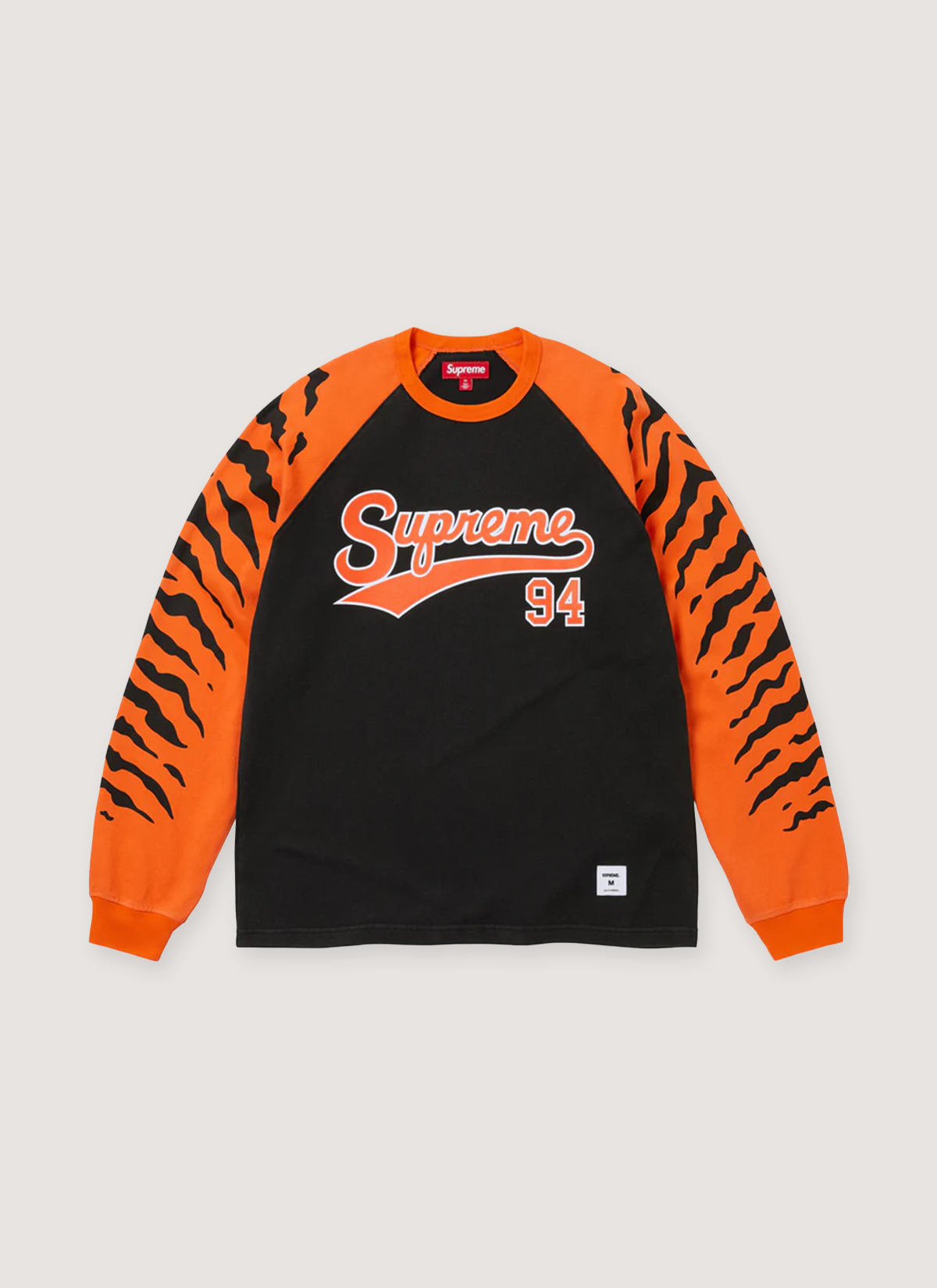 Supreme Tiger Raglan Longsleeve Supreme Tiger Raglan Longsleeve - Image 1 | Authenticated at Pieces Los Angeles