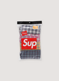 Supreme Hanes Boxers 4-Pack Plaid Supreme Hanes Boxers 4-Pack Plaid - Image 2 | Authenticated at Pieces Los Angeles