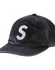 Supreme Pigment S Logo 6-Panel Hat Black