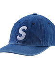 Supreme Pigment S Logo 6-Panel Hat Denim