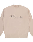 Undercoverism Script Logo Sweater Beige