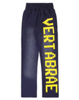 Vertabrae Logo Sweatpants Navy Yellow