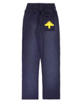 Vertabrae Logo Sweatpants Navy Yellow