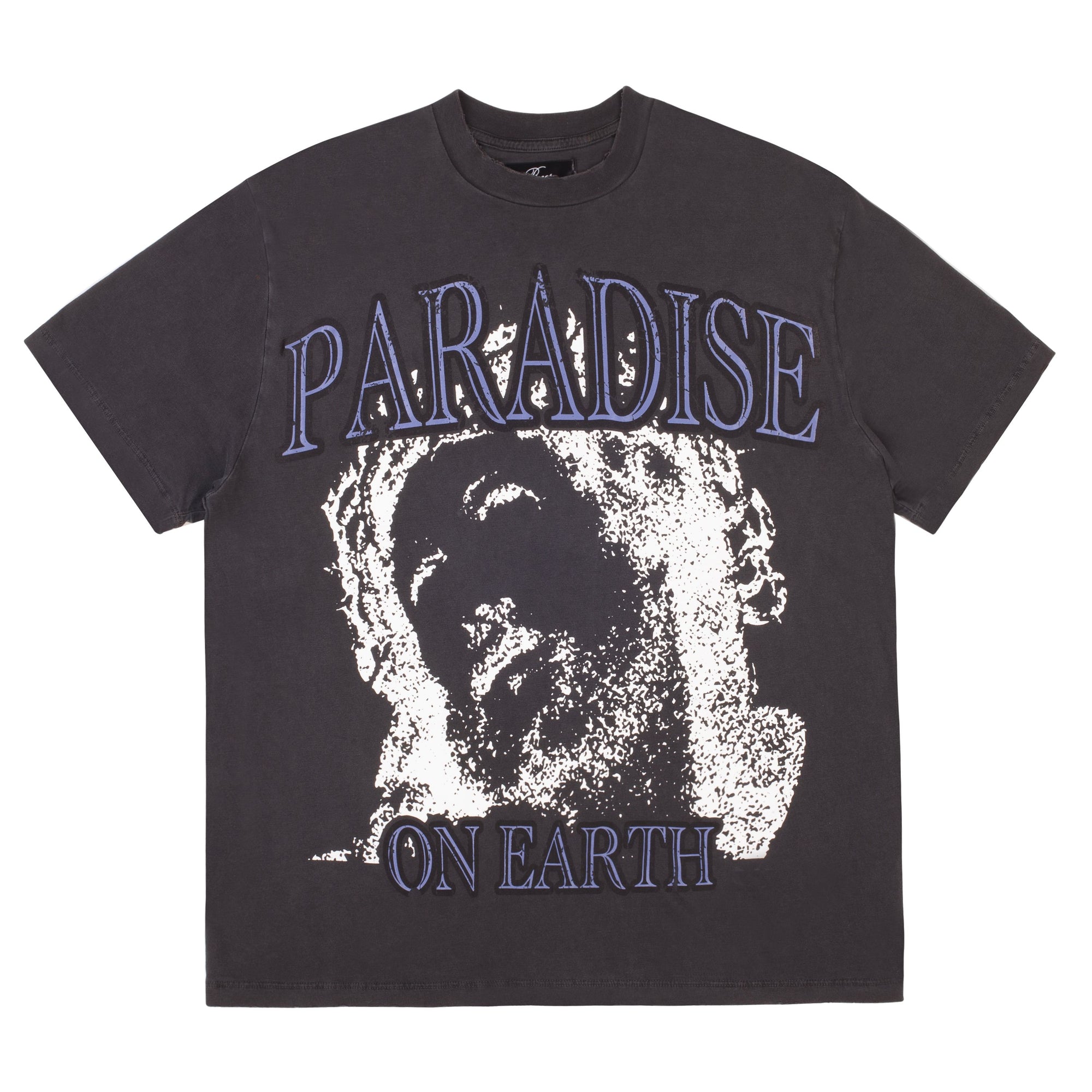 Pieces Paradise on Earth Tee Washed Black