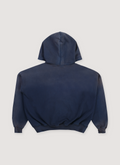Pieces Academia Zippered Sweatshirt Vintage Navy blue hoodie back view Pieces Academia Zippered Sweatshirt Vintage Navy - Image 2 | Authenticated at Pieces Los Angeles