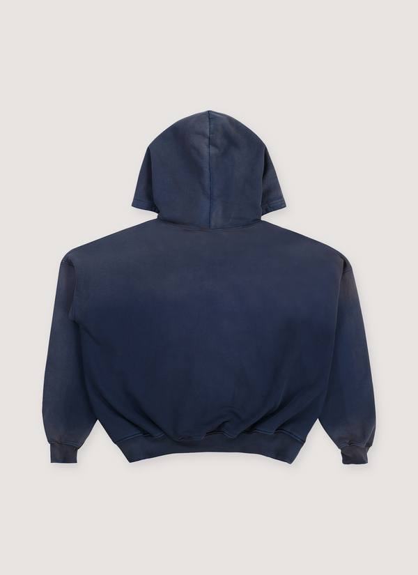Pieces Academia Zippered Sweatshirt Vintage Navy alternate view - Shop at Pieces Los Angeles