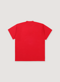 Balenciaga Adidas Oversized Logo Tee Red back view Balenciaga Adidas Oversized Tee Red - Image 2 | Authenticated at Pieces Los Angeles