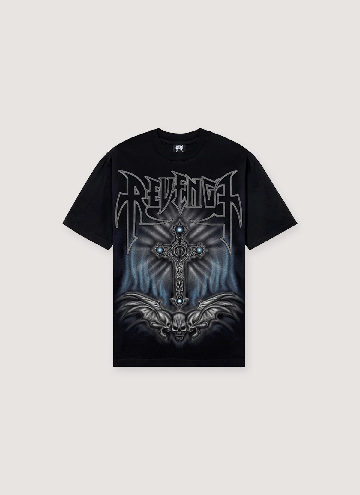 Revenge Airbrush Metal Tee Black