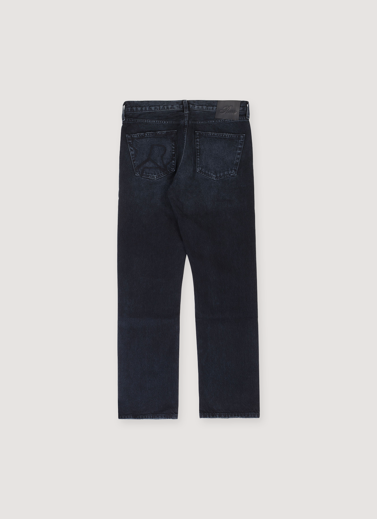 Pieces Alexander Denim Washed Black jeans back view