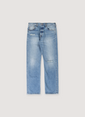 Pieces Alexander Denim Washed Indigo Blue Jeans front view Pieces Alexander Denim Washed Indigo - Image 1 | Authenticated at Pieces Los Angeles