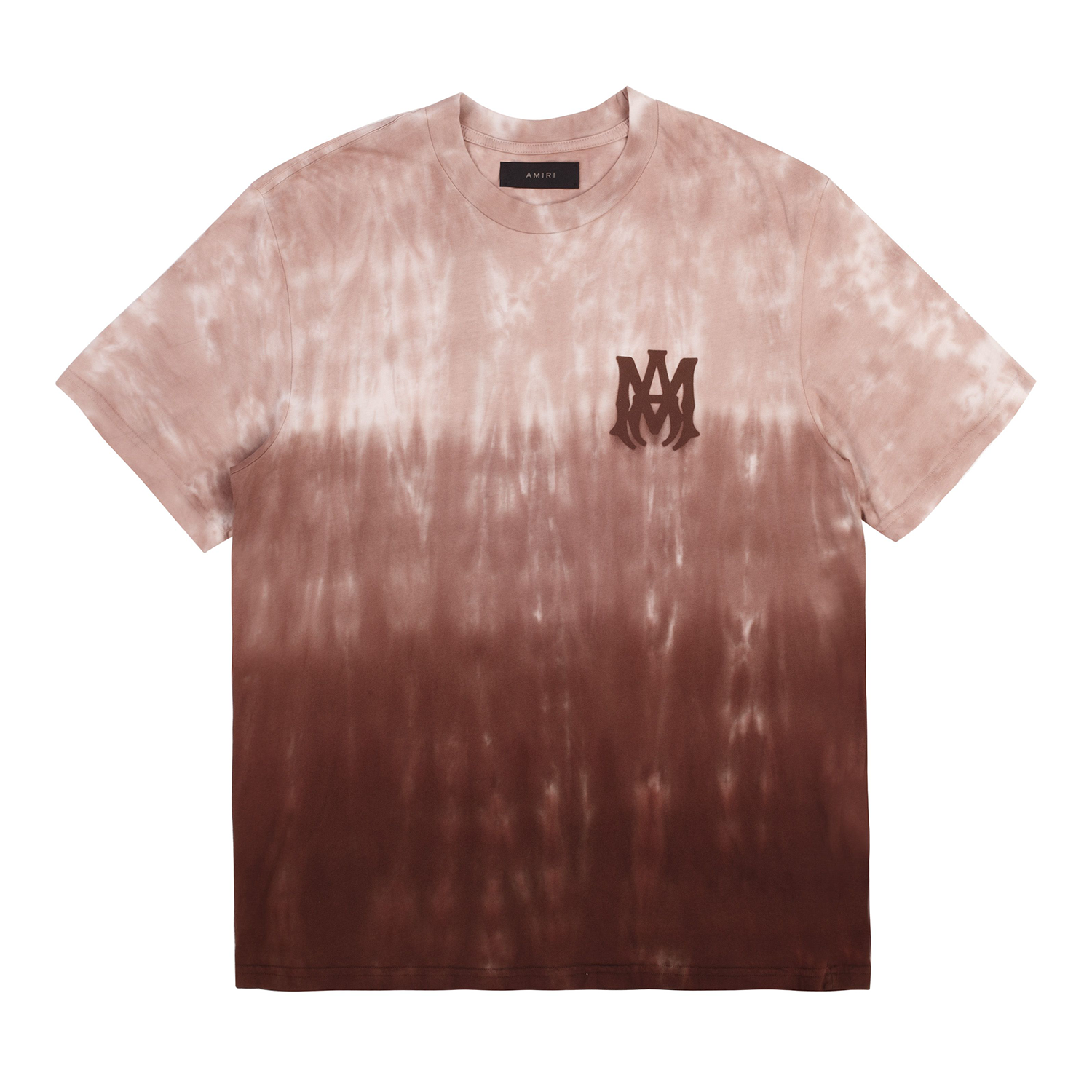 Amiri MA Logo Dip Dye Tee Brown