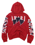 Amiri Three Hearts Bone Sweatshirt Red (Pre-Owned)