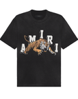 Amiri Vintage Tiger Tee Washed Black