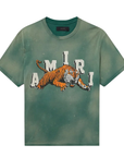 Amiri Vintage Tiger Tee Jade Green