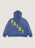 Saint Michael Angel Sweatshirt Navy Gold Saint Michael Angel Sweatshirt Navy Gold - Image 2 | Authenticated at Pieces Los Angeles