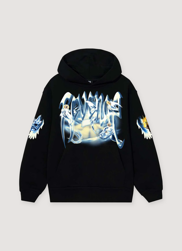 Revenge Angel Arch Sweatshirt Black Angel Arch Logo Sweatshirt Black - Authenticated Sweatshirts | Pieces Los Angeles