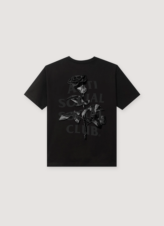Anti Social Social Club Hell O Rose Tee Black