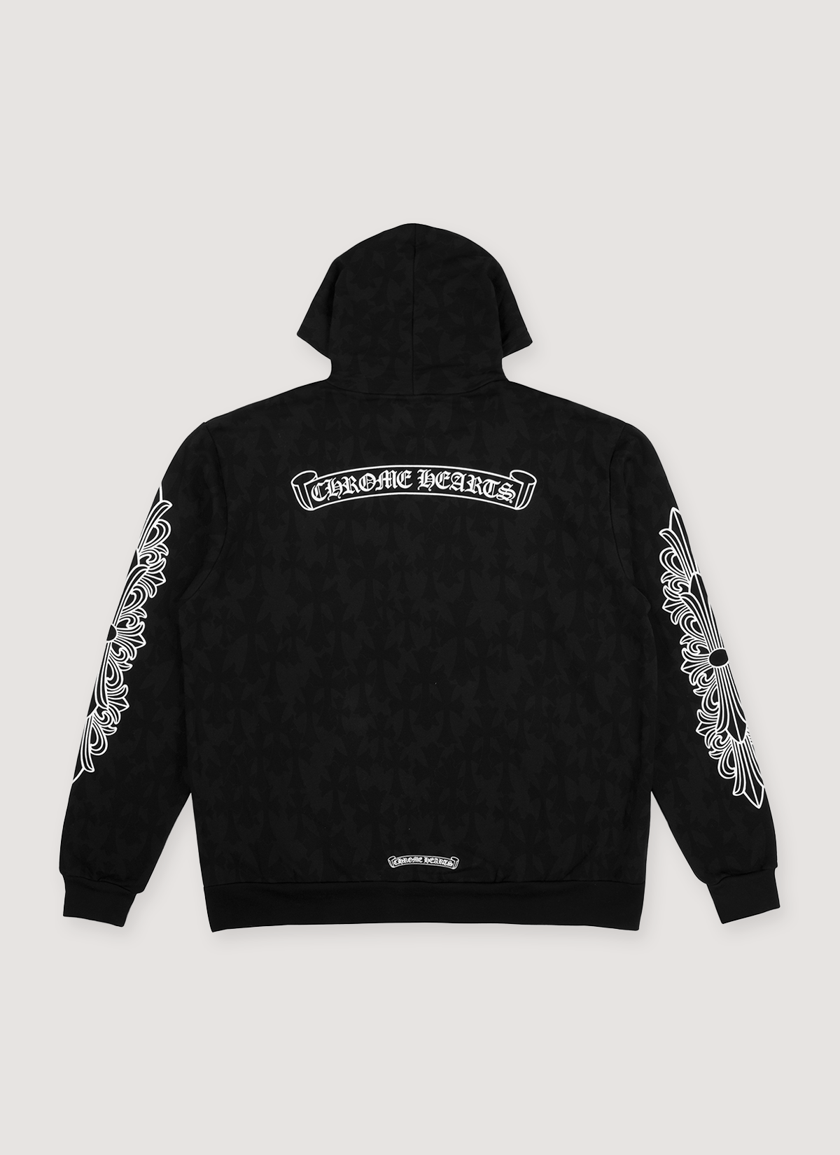 Chrome Hearts Cemetery Cross Sweatshirt Black Chrome Hearts Cemetery Cross Sweatshirt Black - Image 2 | Authenticated at Pieces Los Angeles