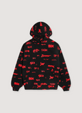 Sp5der Worldwide SEX AOP Sweatshirt Black Red Sp5der Worldwide SEX AOP Sweatshirt Black Red - Image 2 | Authenticated at Pieces Los Angeles