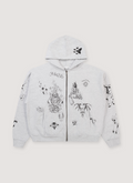 Basketcase Gallery Sailor Zip Up Sweatshirt Heather Grey Basketcase Gallery Sailor Zip Up Sweatshirt Heather Grey - Image 1 | Authenticated at Pieces Los Angeles