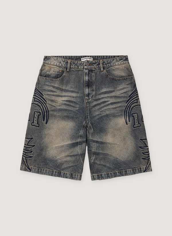 Vale Forever Armour Jorts Indigo Armour Jorts Indigo - Authenticated Shorts | Pieces Los Angeles