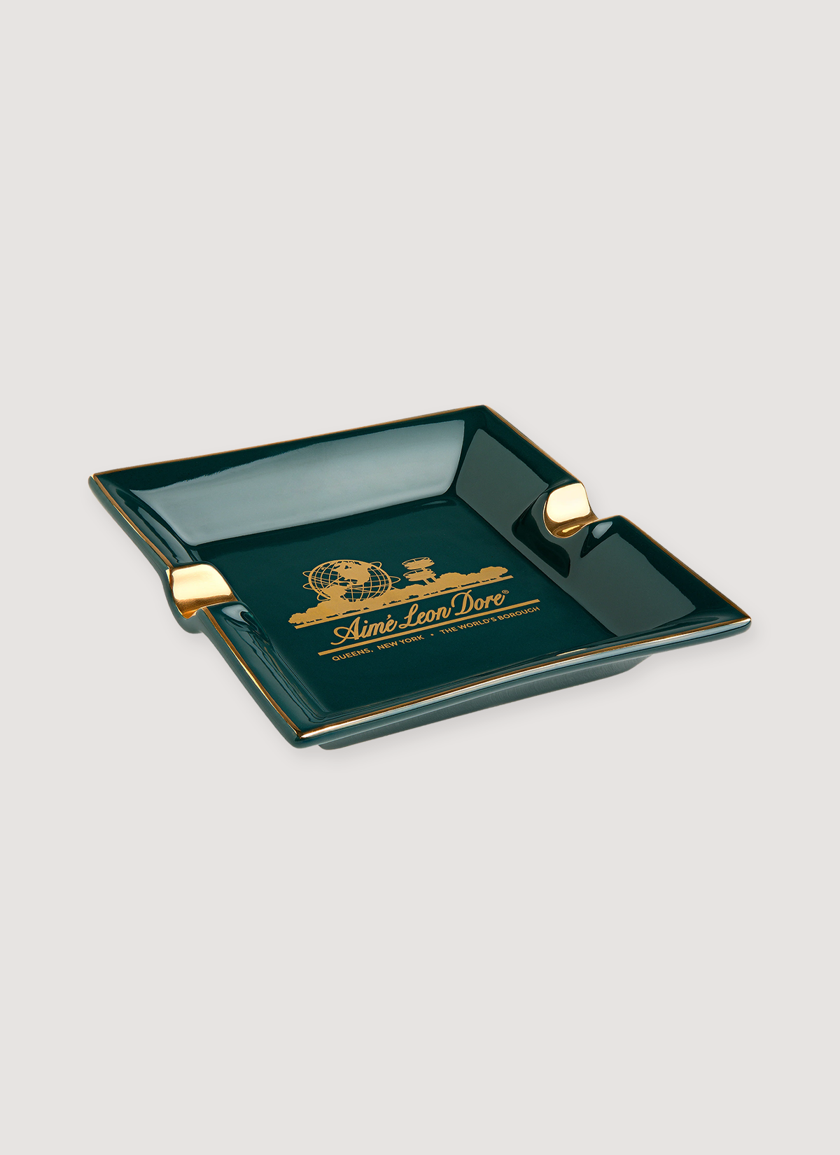 Aimé Leon Dore Unisphere Ashtray Green Gold Aimé Leon Dore Unisphere Ashtray Green Gold - Image 1 | Authenticated at Pieces Los Angeles