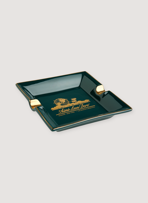 Aimé Leon Dore Unisphere Ashtray Green Gold Unisphere Ashtray Green Gold - Authenticated Decor | Pieces Los Angeles