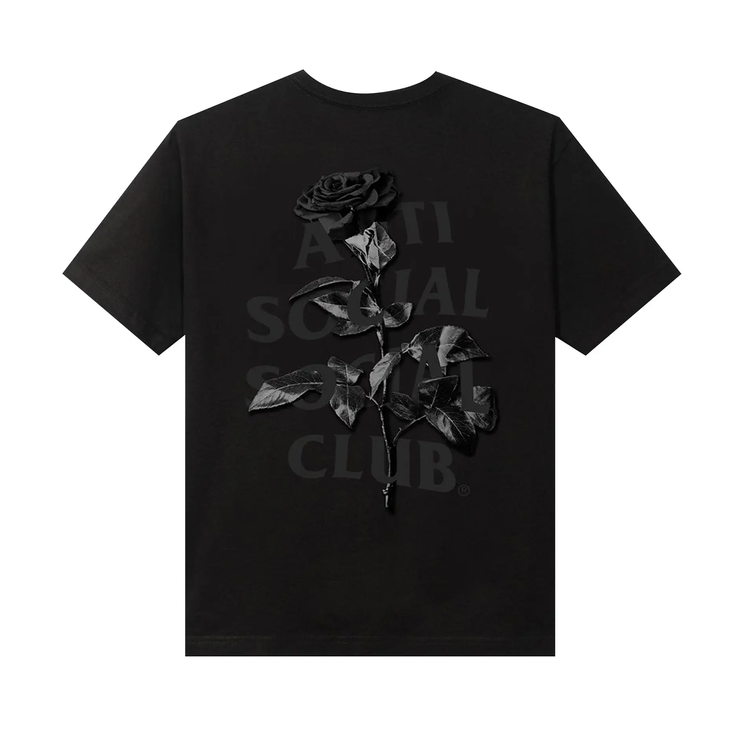 Anti Social Social Club Hell O Rose Tee Black