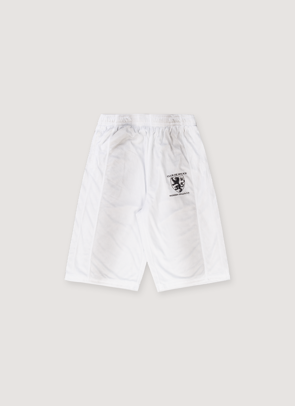 Awaited Militia Club Mesh 3/4 Shorts White