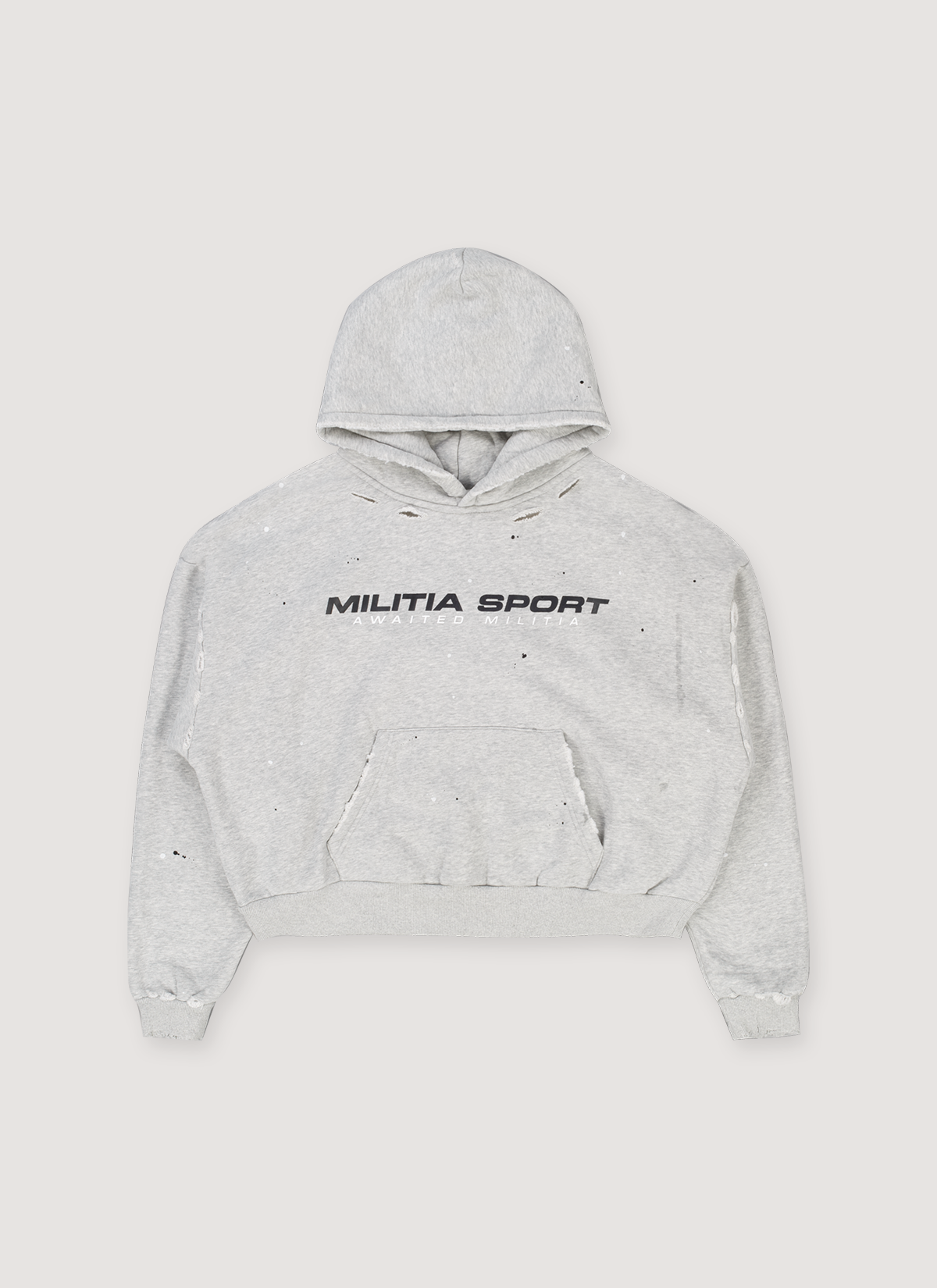 Awaited Militia Sport Hoodie Grey Awaited Militia Sport Hoodie Grey - Image 1 | Authenticated at Pieces Los Angeles