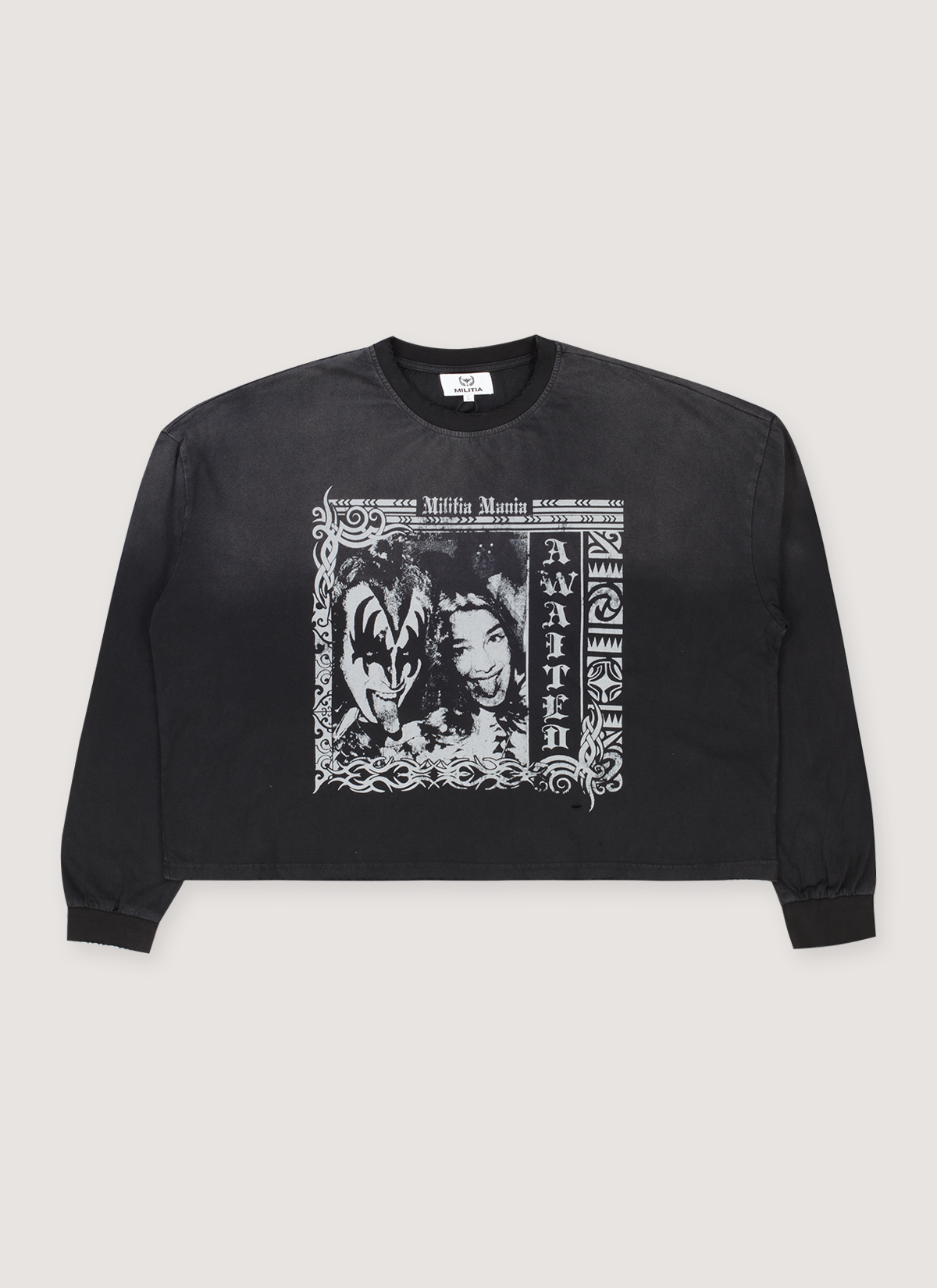 Awaited Militia Longsleeve Vintage Black Awaited Militia Longsleeve Vintage Black - Image 1 | Authenticated at Pieces Los Angeles