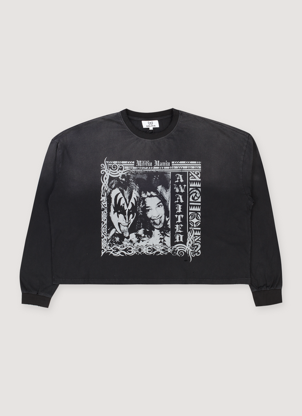 Awaited Militia Longsleeve Vintage Black Awaited Militia Longsleeve Vintage Black - Authenticated Longsleeves | Pieces Los Angeles