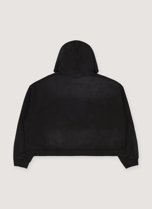 Awaited Militia Army Star Zip Up Sweatshirt Black alternate view - Shop at Pieces Los Angeles