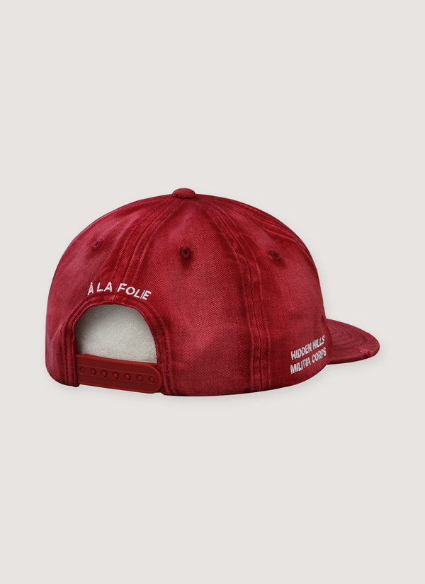 Awaited Militia Unstructured Team Cap Vintage Red alternate view - Shop at Pieces Los Angeles