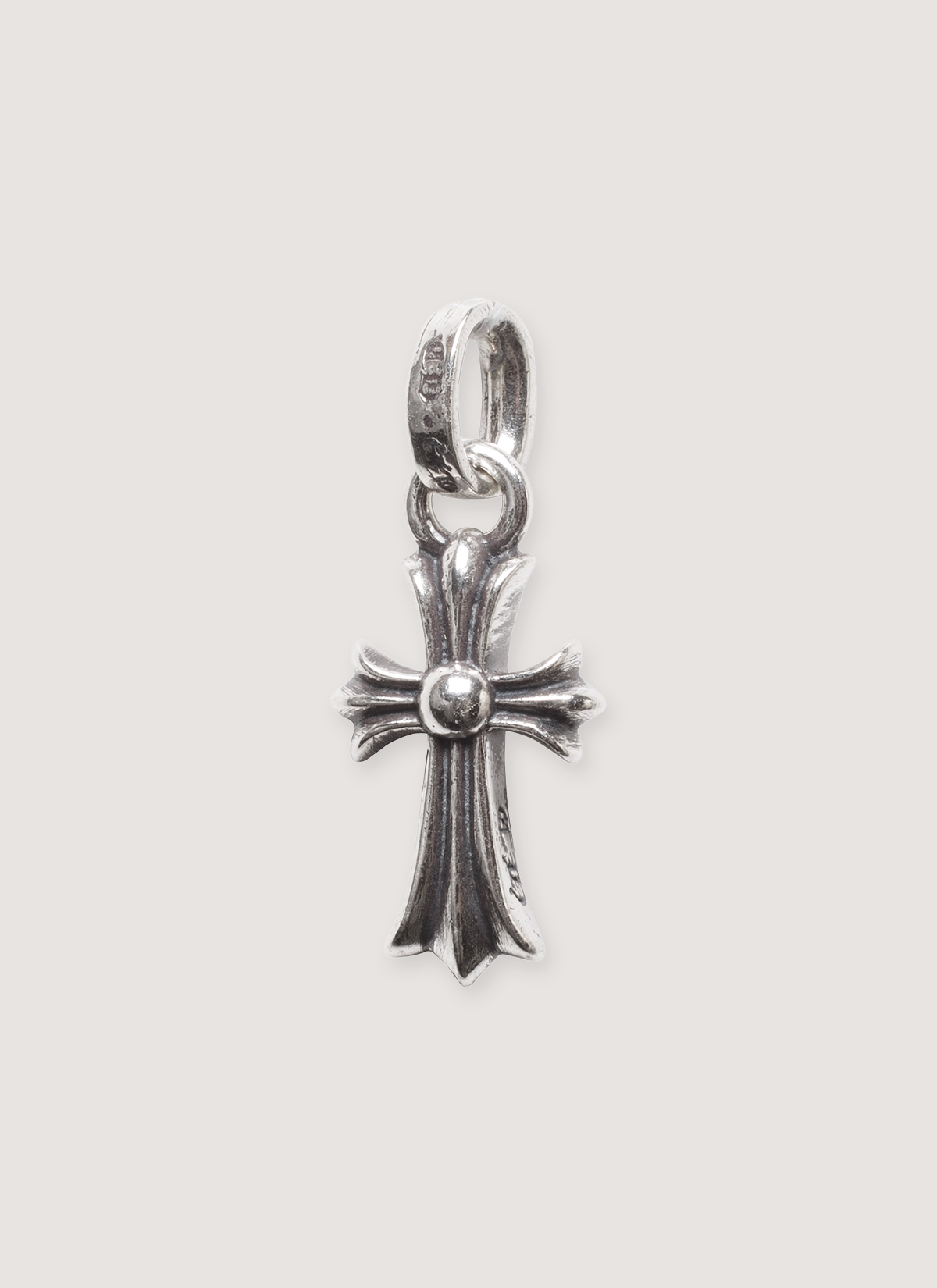 Chrome Hearts Baby Fat Cross Pendant Silver