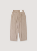 Pieces Back Pleated Trousers Dust Pieces Back Pleated Trousers Dust - Image 2 | Authenticated at Pieces Los Angeles
