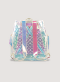 Louis Vuitton Christopher GM Prism Monogram backpack rear view with straps pre-owned Louis Vuitton Christopher Backpack Monogram GM Prism (Pre-Owned) - Image 2 | Authenticated at Pieces Los Angeles