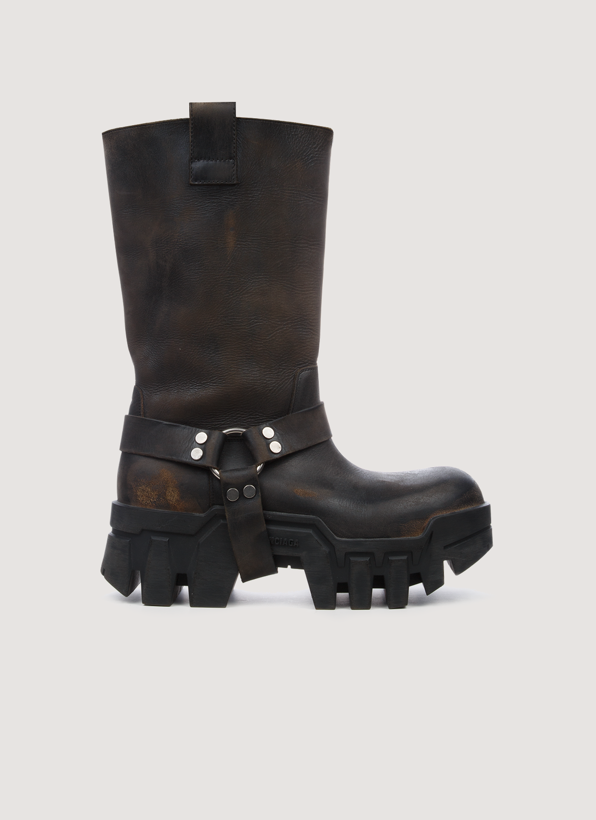 Balenciaga Chunky Midcalf Bulldozer Boot Brown (Pre-Owned)