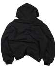 Balenciaga Oversized Distressed Logo Sweatshirt Black Grey