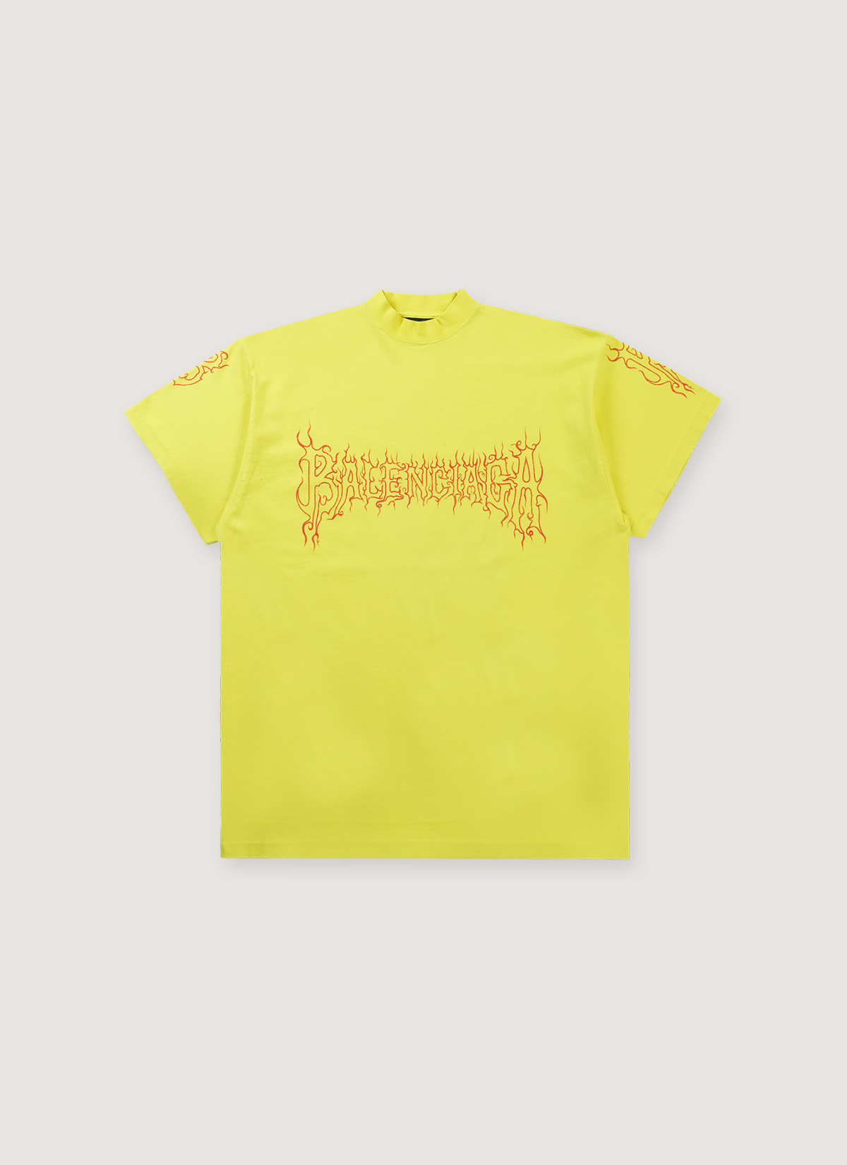 Balenciaga Darkwave Oversized Tee Yellow Red