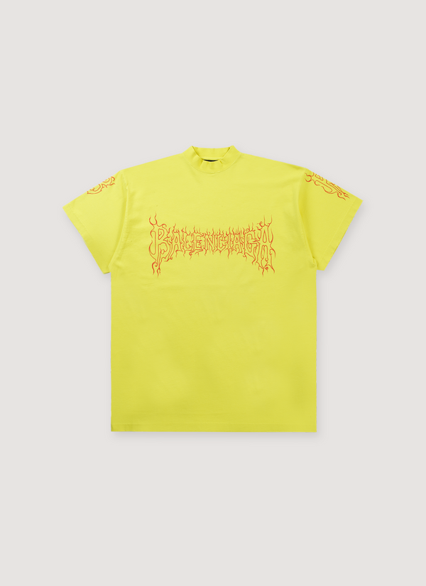 Balenciaga Darkwave Oversized Tee Yellow Red Darkwave Tee Yellow Red - Authenticated T-shirts | Pieces Los Angeles