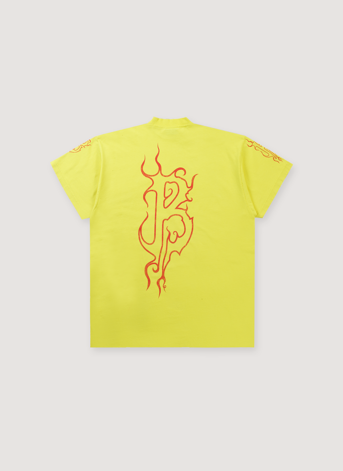 Balenciaga Darkwave Oversized Tee Yellow Red Balenciaga Darkwave Oversized Tee Yellow Red - Image 2 | Authenticated at Pieces Los Angeles