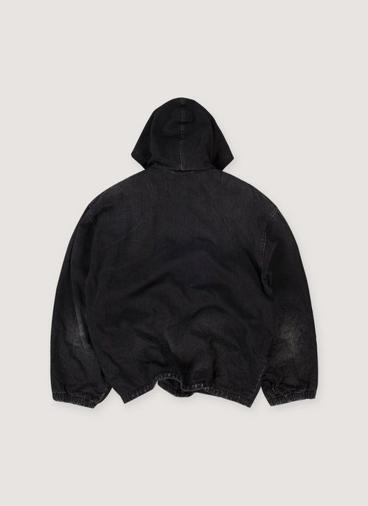 Balenciaga Distressed Workwear Jacket Faded Black (Pre-Owned)