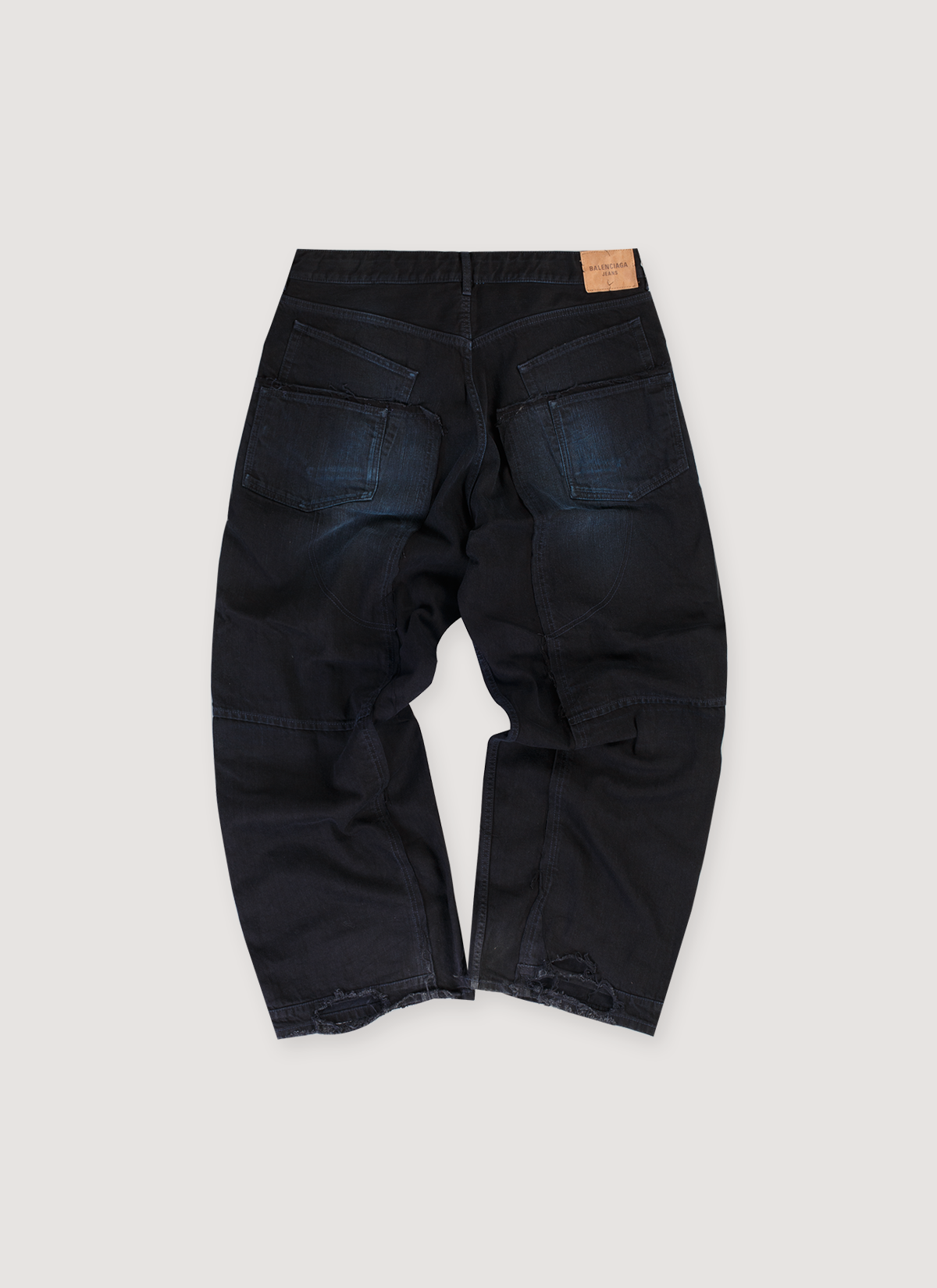 Balenciage Overdyed Double Knee Pants Washed Indigo (Pre-Owned) Balenciage Overdyed Double Knee Pants Washed Indigo (Pre-Owned) - Image 2 | Authenticated at Pieces Los Angeles