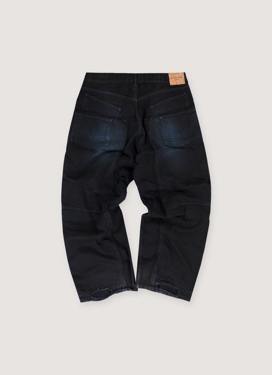 Balenciage Overdyed Double Knee Pants Washed Indigo (Pre-Owned)