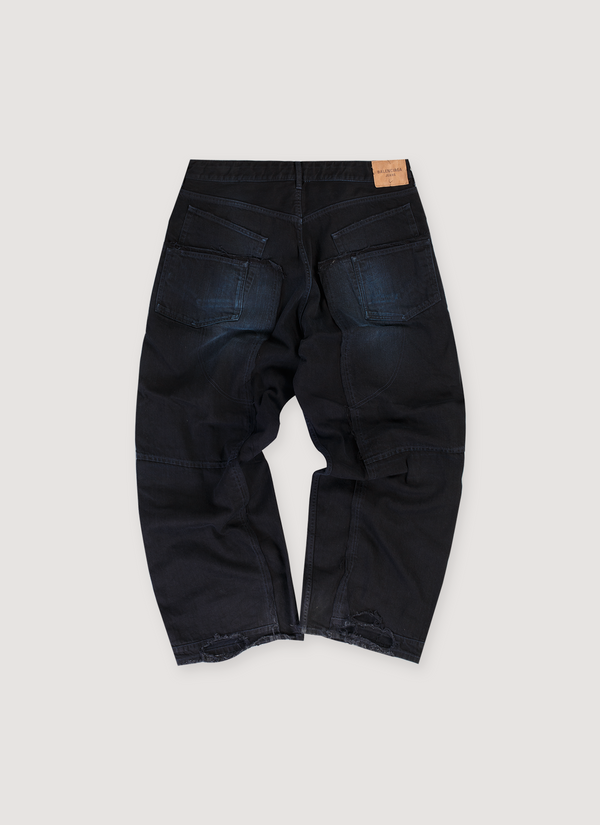 Balenciaga Overdyed Double Knee Pants Washed Indigo (Pre-Owned) alternate view - Shop at Pieces Los Angeles