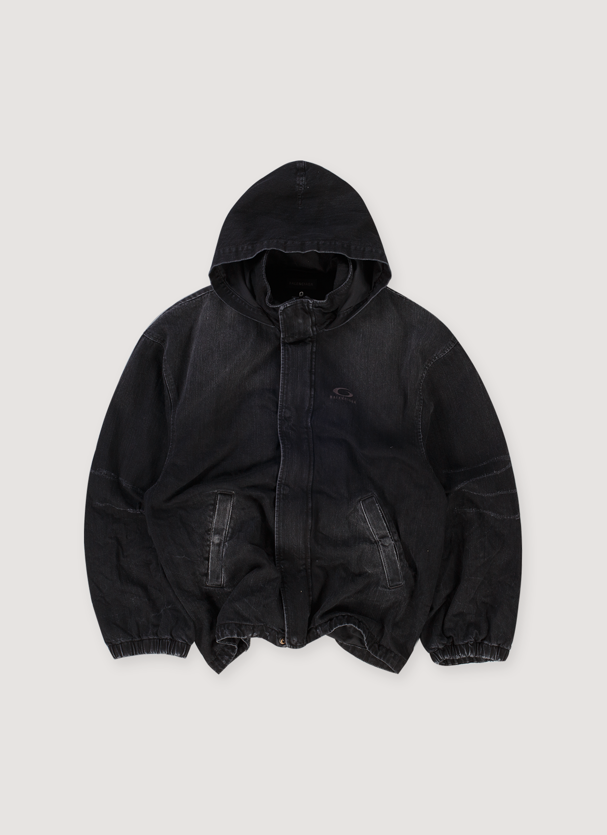 Balenciaga Distressed Workwear Jacket Faded Black (Pre-Owned)