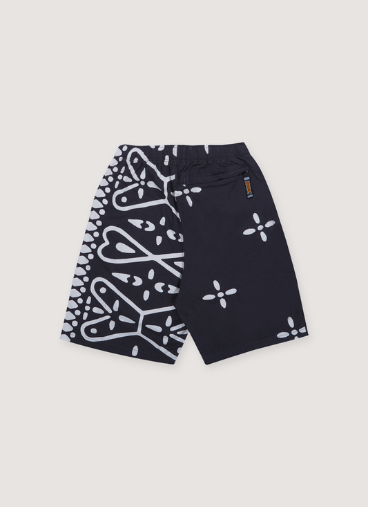 Kapital Humongo Cross Easy Shorts Black
