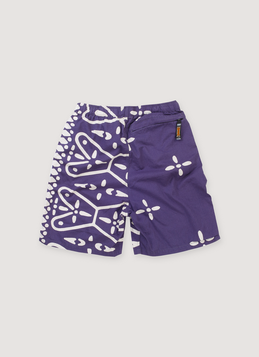 Kapital Combed Cotton Twill Bandana Shorts Purple (Pre-Owned)